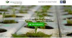 Desktop Screenshot of hidroponikstore.com