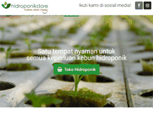 Tablet Screenshot of hidroponikstore.com